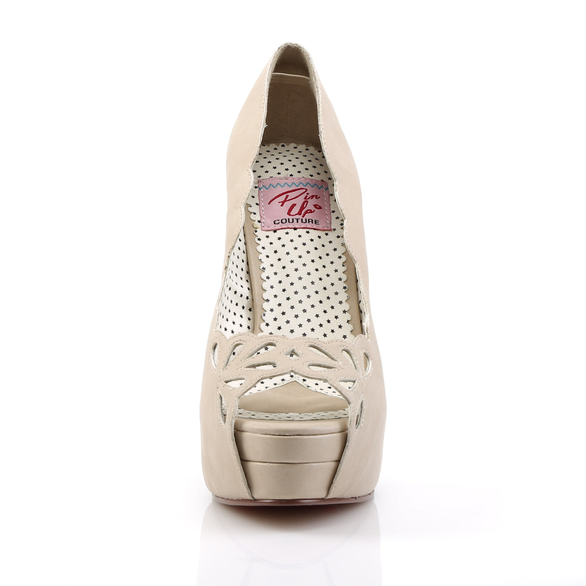 Pin Up Couture Pompes pour femmes BELLA-30 TAN FAUX CUIR