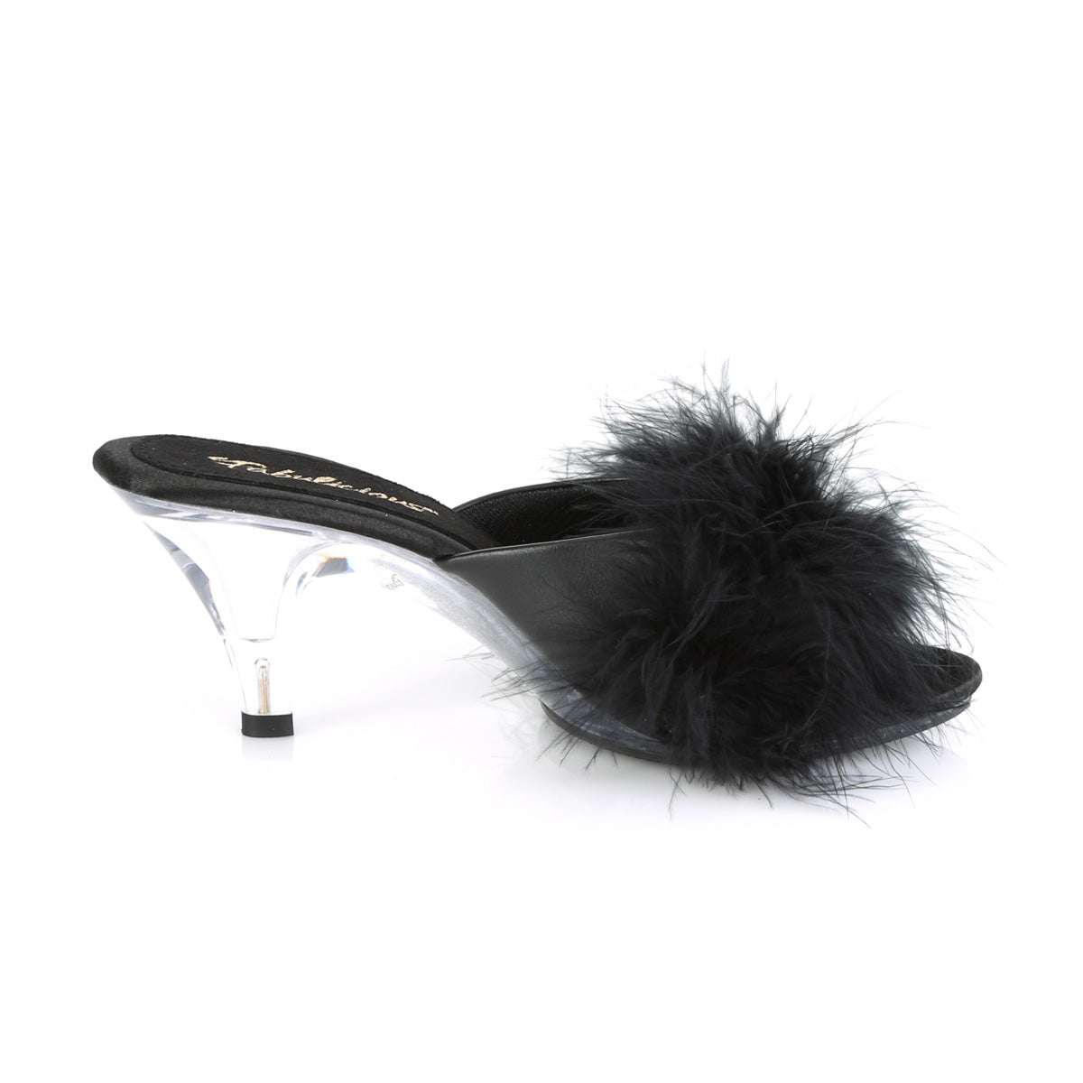 Fabulicious Sandales pour femmes BELLE-301f BLK PU-FUR / CLR