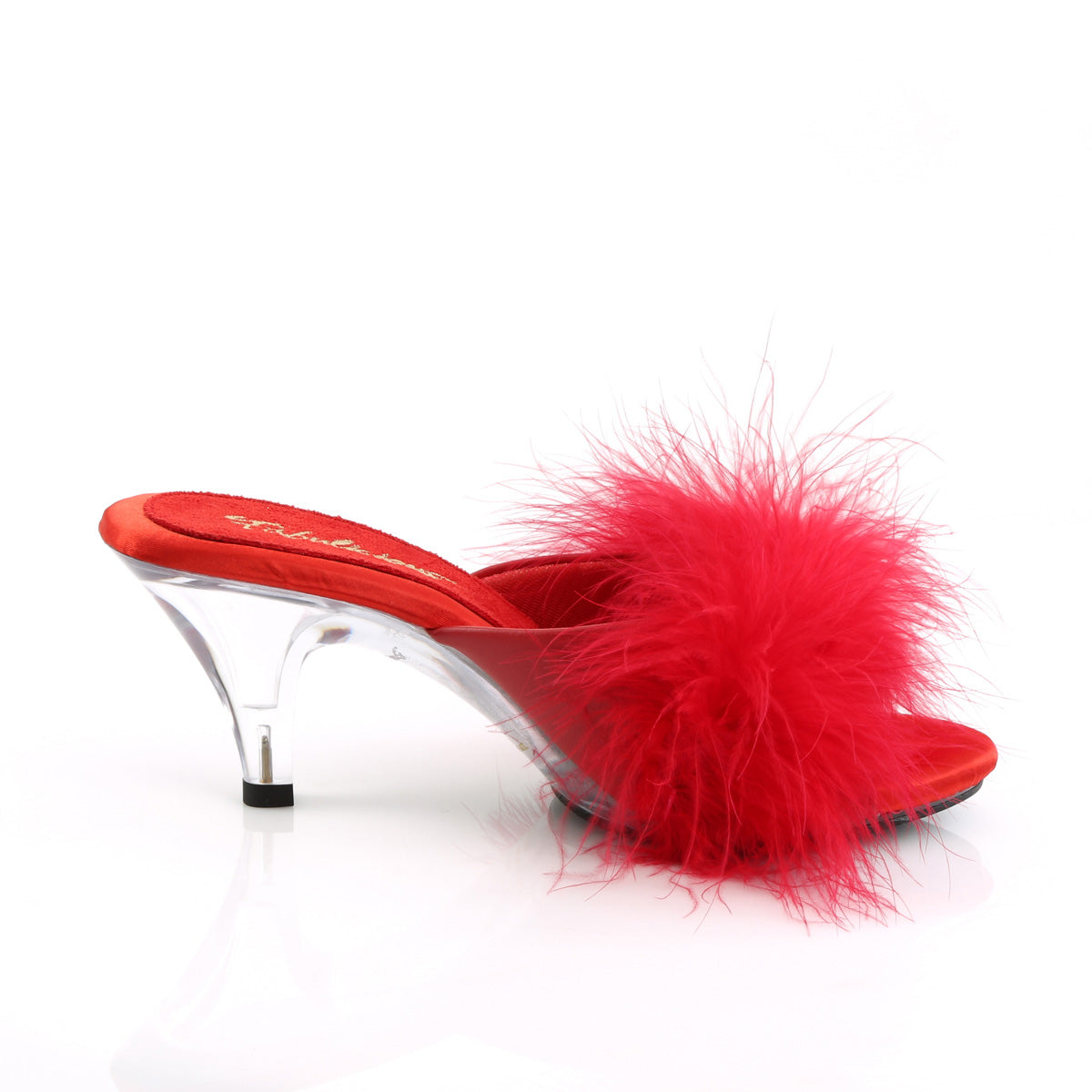 Fabulicious Sandales pour femmes BELLE-301f rouge PU-FUR / CLR