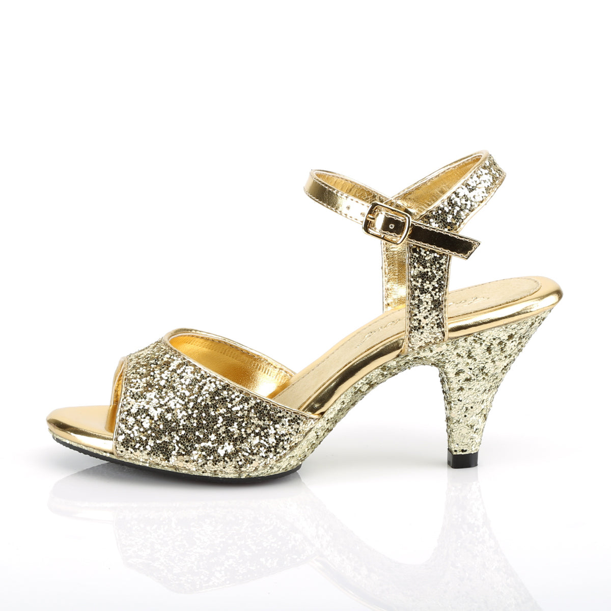 Fabulicious Sandales pour femmes BELLE-309g Glitter Gold / Gold Glitter