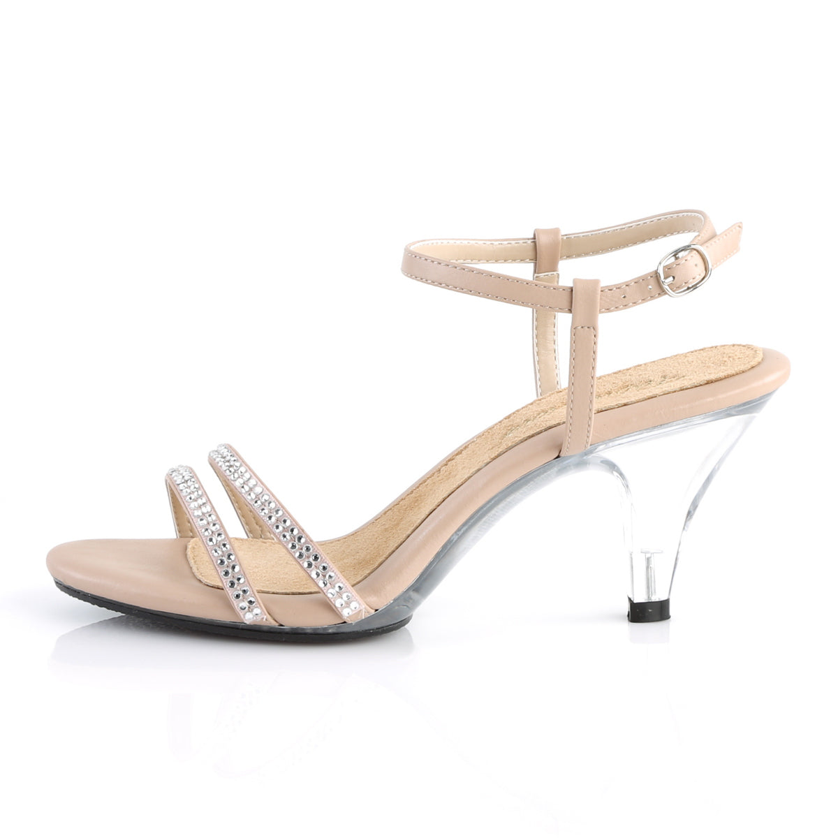Fabulicious Sandales pour femmes BELLE-316 Cuir nude / CLR
