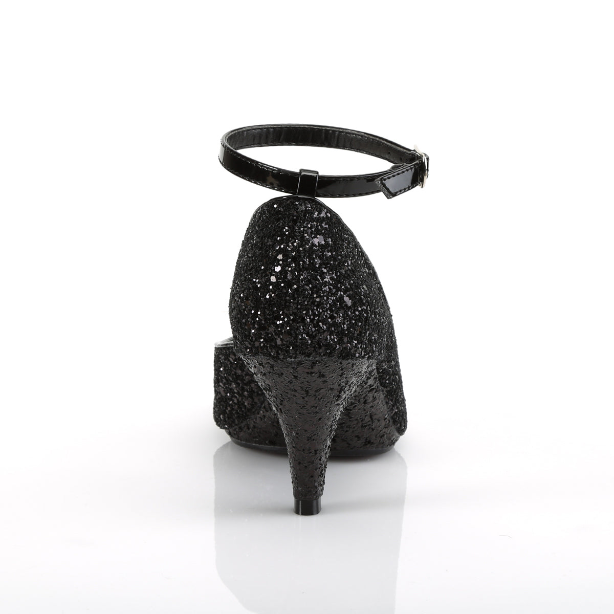 Fabulicious Sandales pour femmes BELLE-381g blk paillettes / blk paillettes