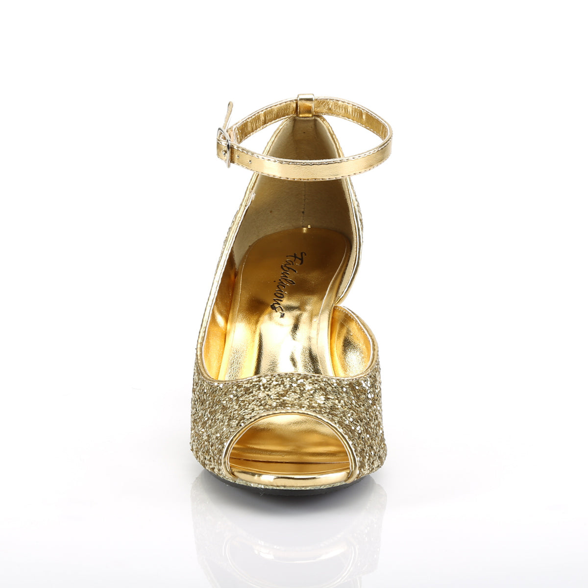 Fabulicious Sandales pour femmes BELLE-381g Glitter Gold / Gold Glitter