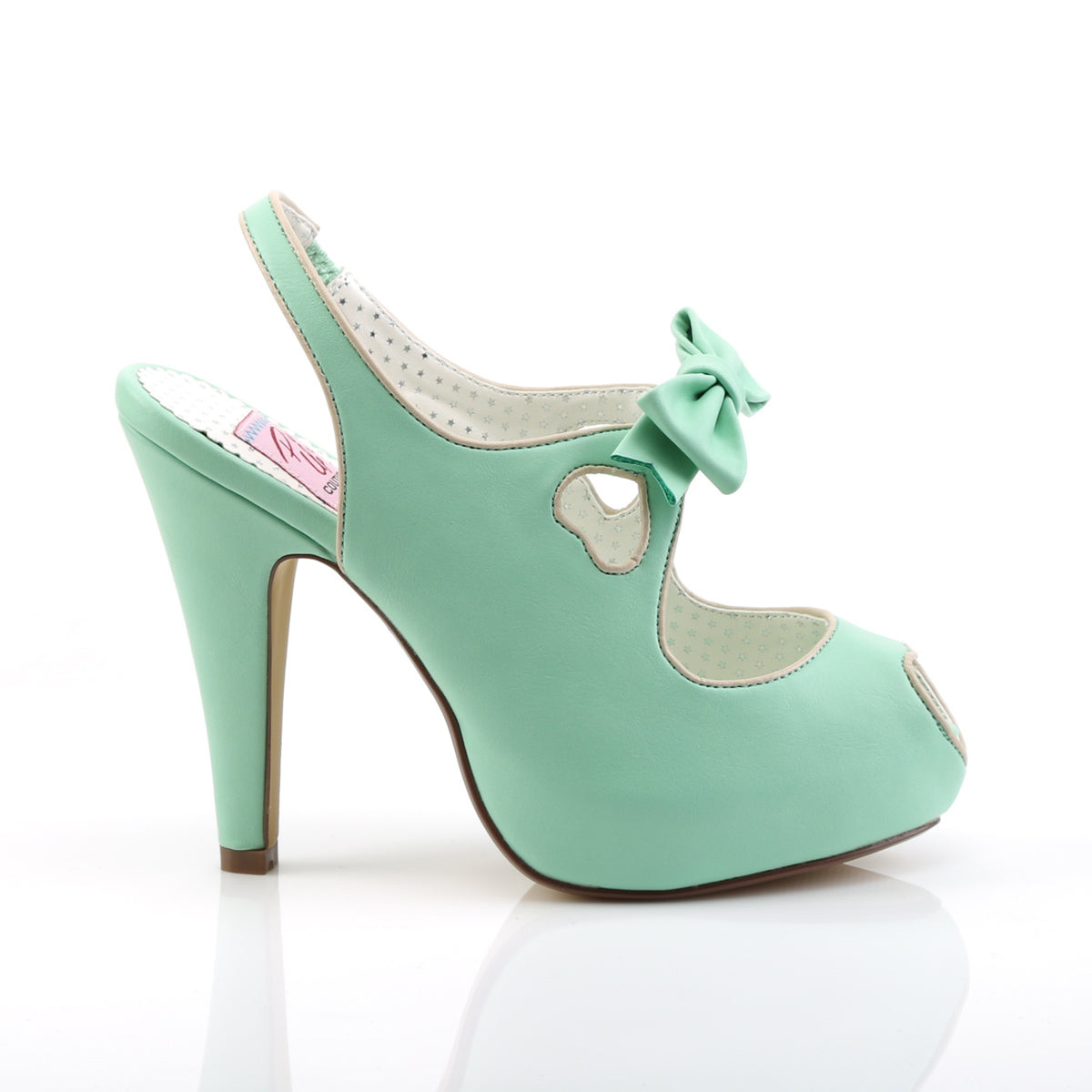 Pin Up Couture Pompes pour femmes BETTIE-03 Mint Faux Cuir
