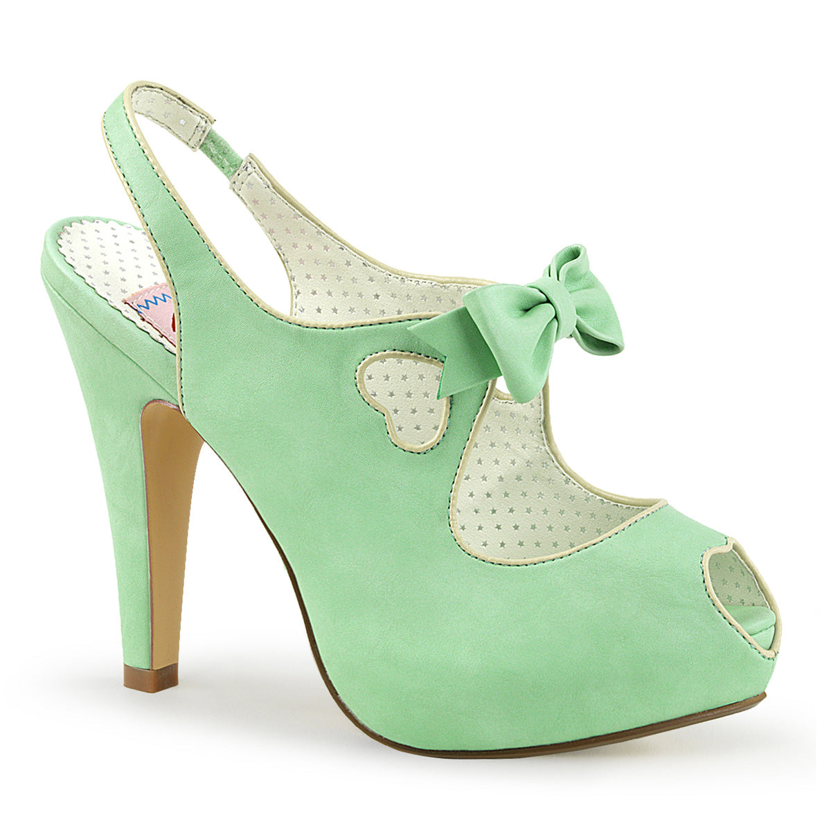 Pin Up Couture Pompes pour femmes BETTIE-03 Mint Faux Cuir
