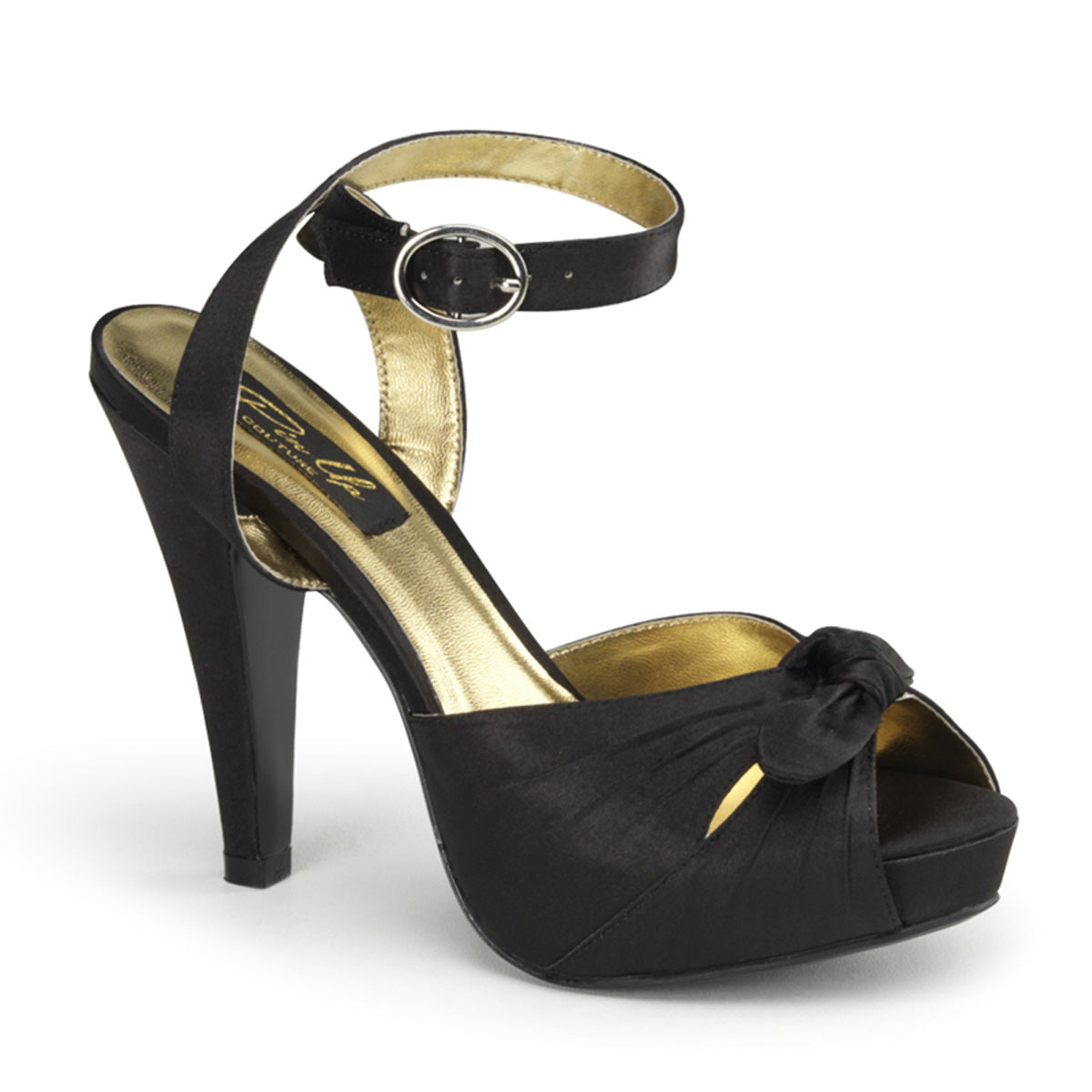 Pin Up Couture Pompes pour femmes BETTIE-04 blk satin
