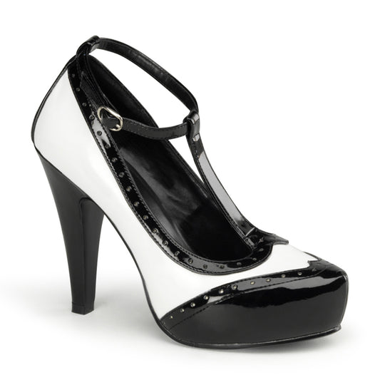 Pin Up Couture Pompes pour femmes BETTIE-22 blk-wht pat