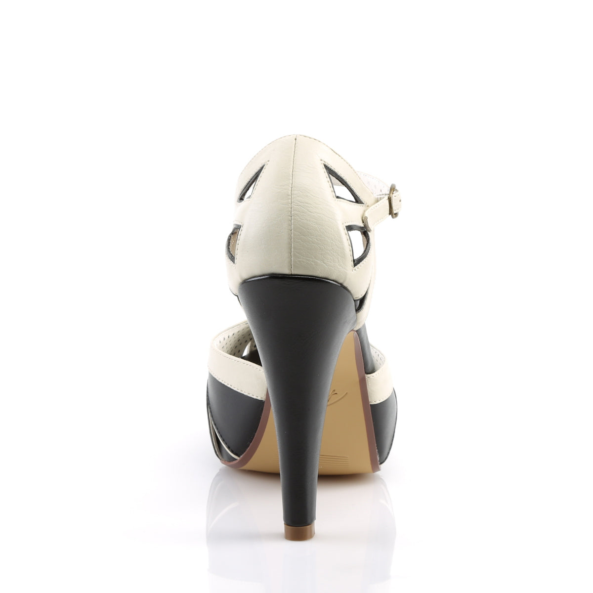 Pin Up Couture Pompes pour femmes BETTIE-25 cuir faux-crème blk