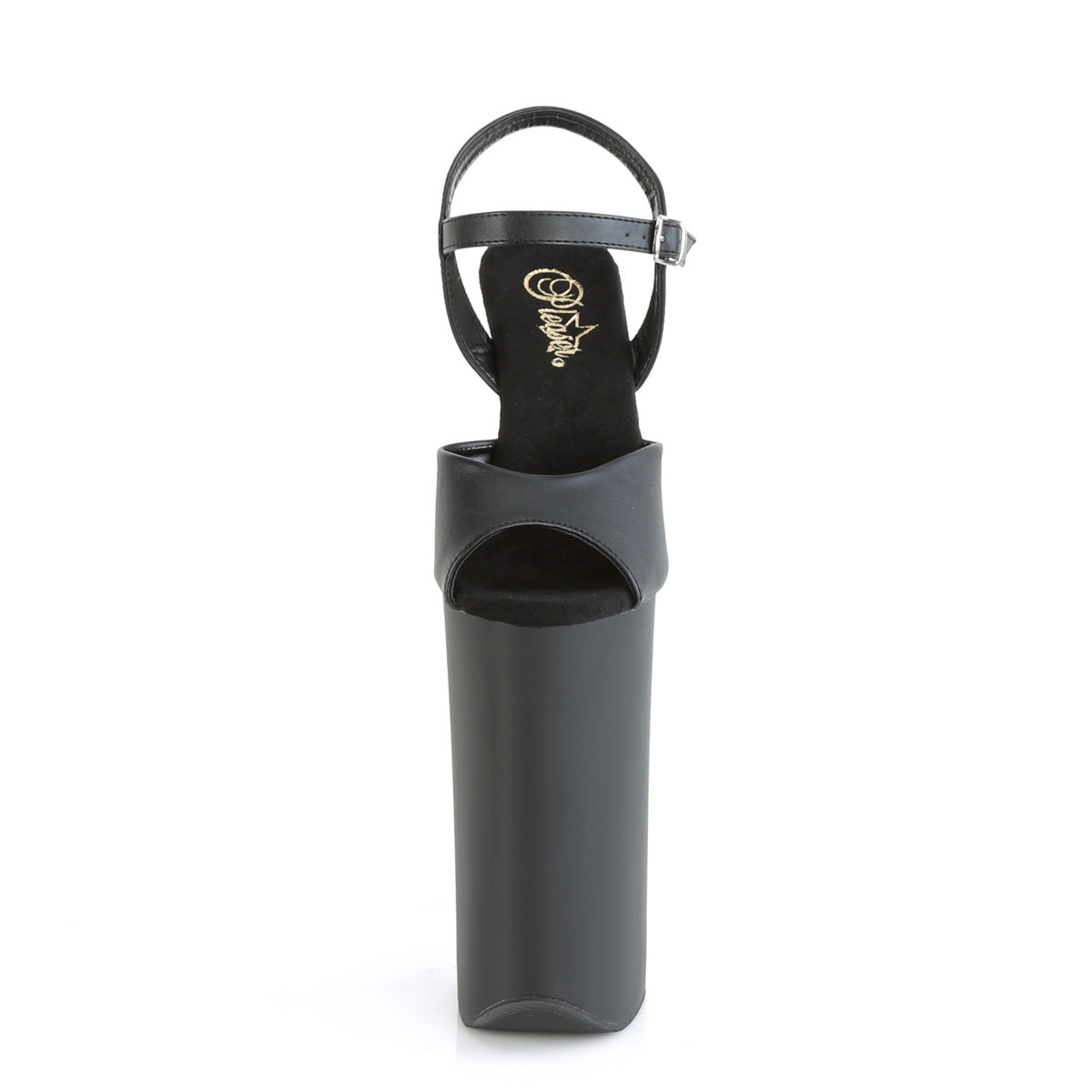 Pleaser Sandales pour femmes BEYOND-009 Blk Faux Cuir / Blk Matte