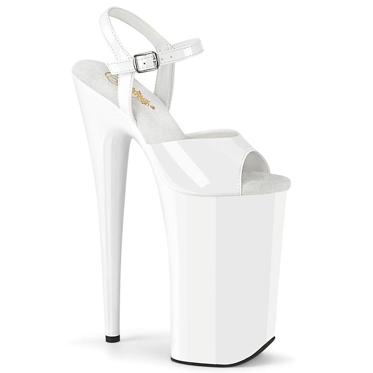 Pleaser Sandals BEYOND-009 Wht Pat/Wht