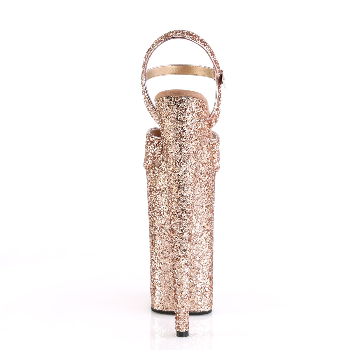 Pleaser Sandales pour femmes BEYOND-010lg Glitter d'or rose / Gold Gold Glitter