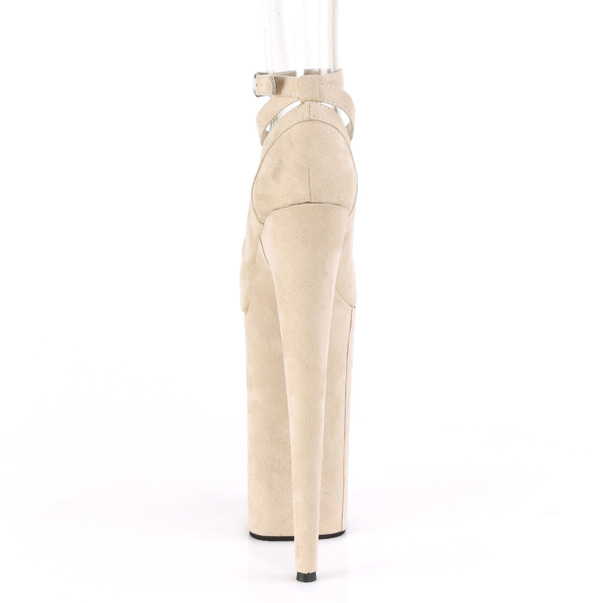 Pleaser Sandales pour femmes BEYOND-087FS beige faux suède / beige faux daim