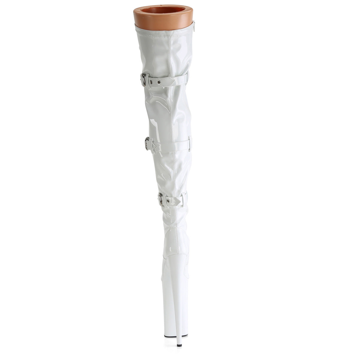 Pleaser BEYOND-3028 Wht Str Pat/Wht