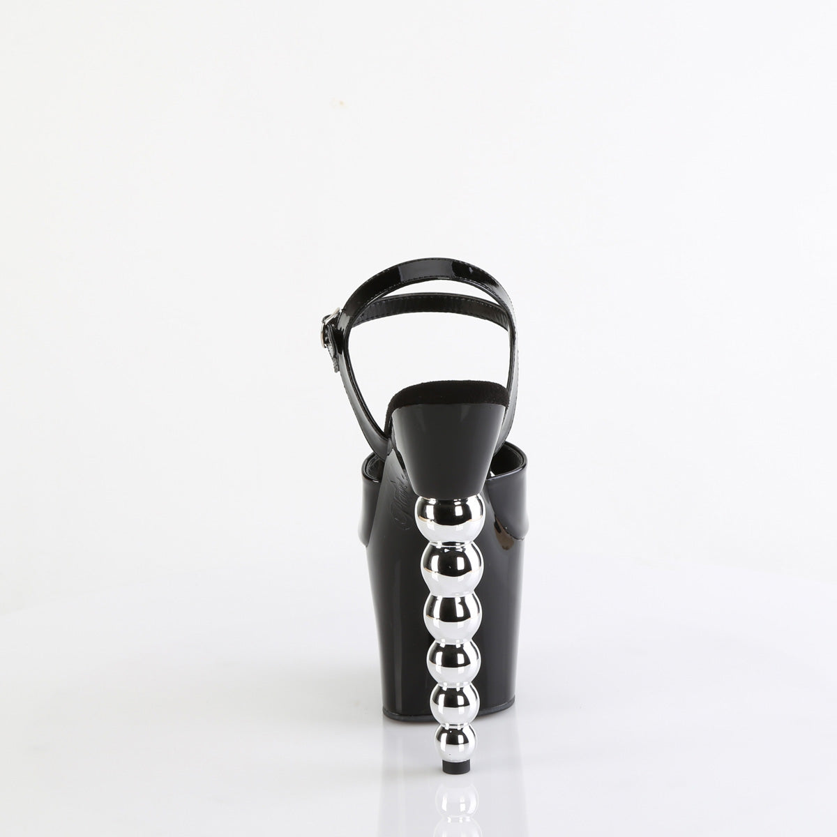 Pleaser BLISS-709 BLK PAT / BLK-SLV Chrome