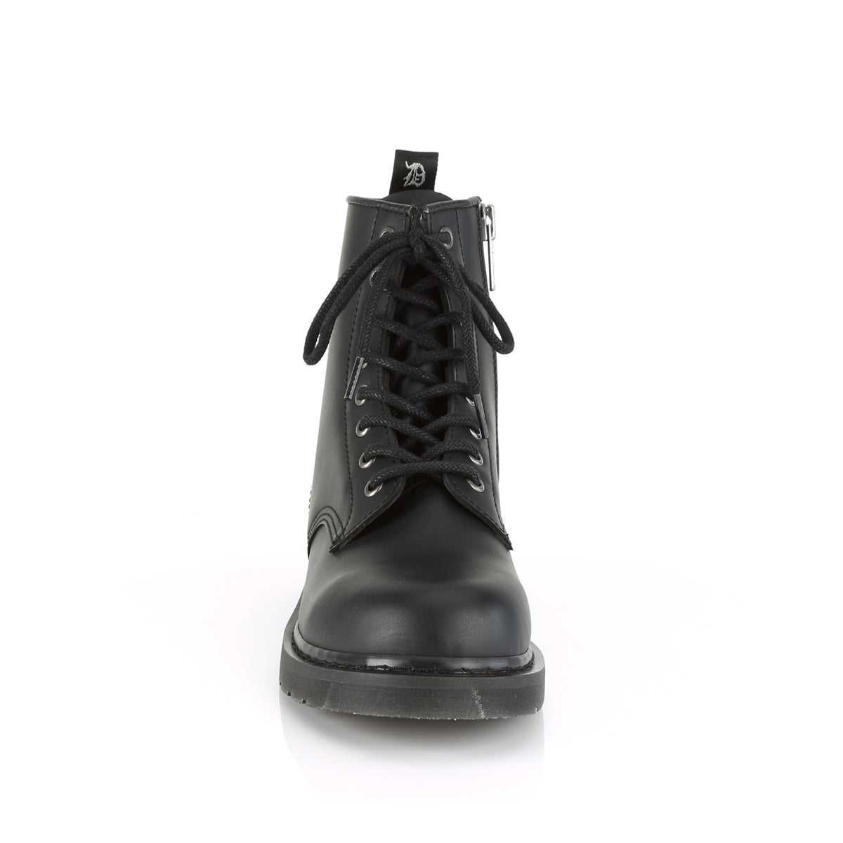 DemoniaCult Bottes pour hommes BOLT-100 Cuir végétalien BLK