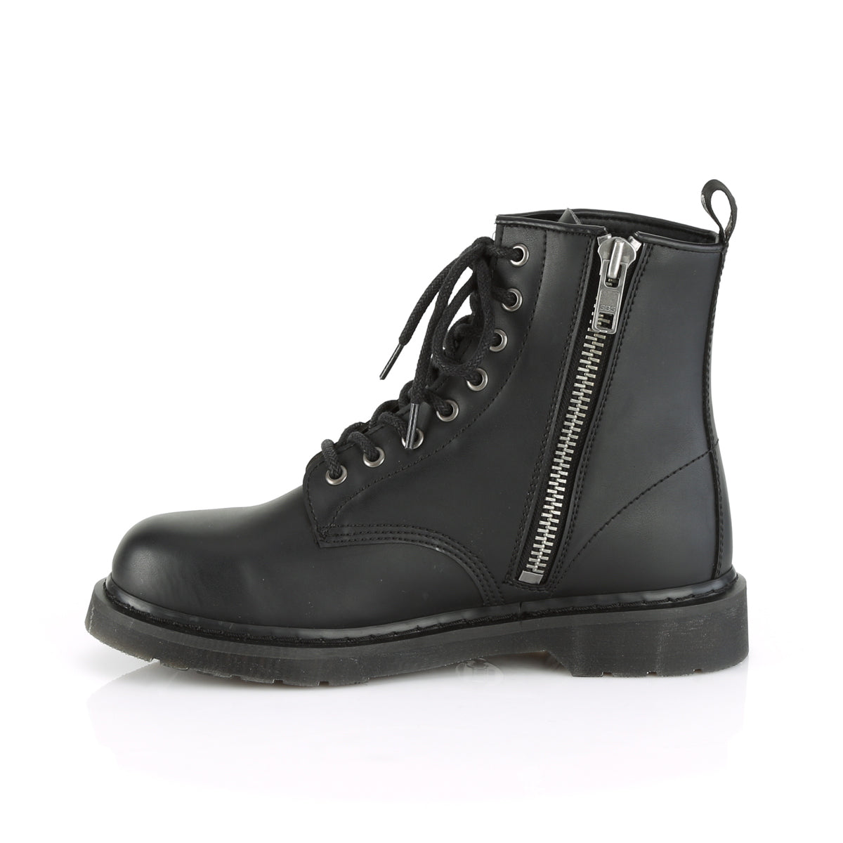 DemoniaCult Bottes pour hommes BOLT-100 Cuir végétalien BLK