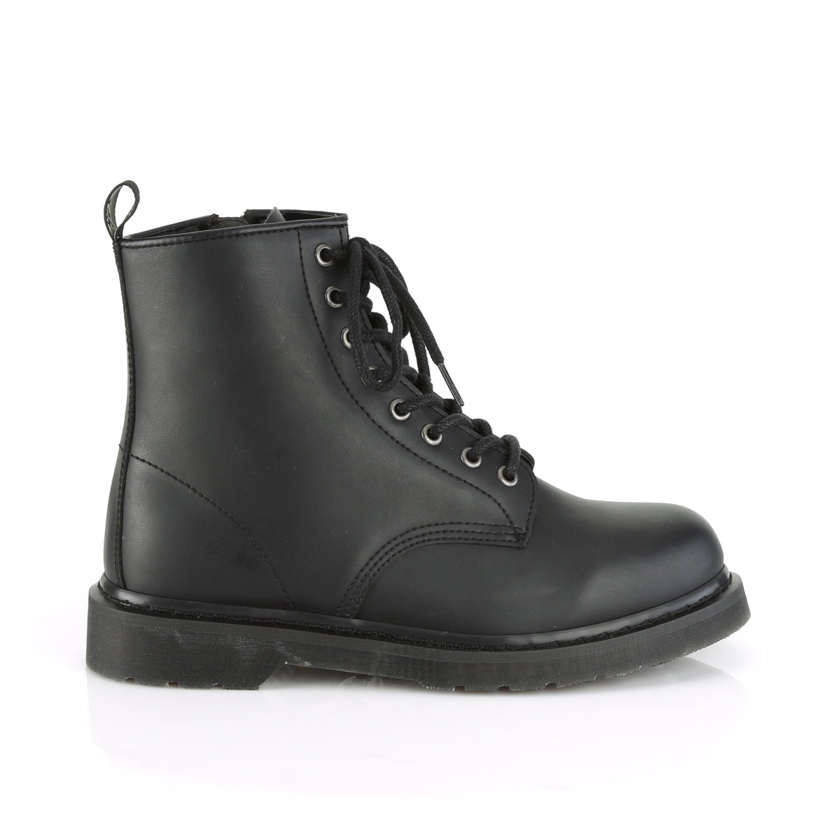 DemoniaCult Bottes pour hommes BOLT-100 Cuir végétalien BLK