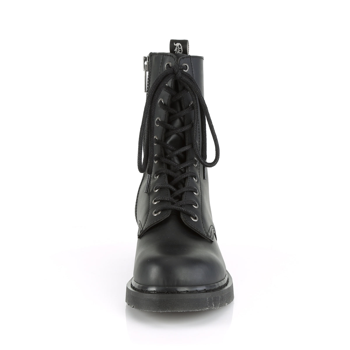 DemoniaCult Bottes pour hommes BOLT-200 Cuir végétalien BLK
