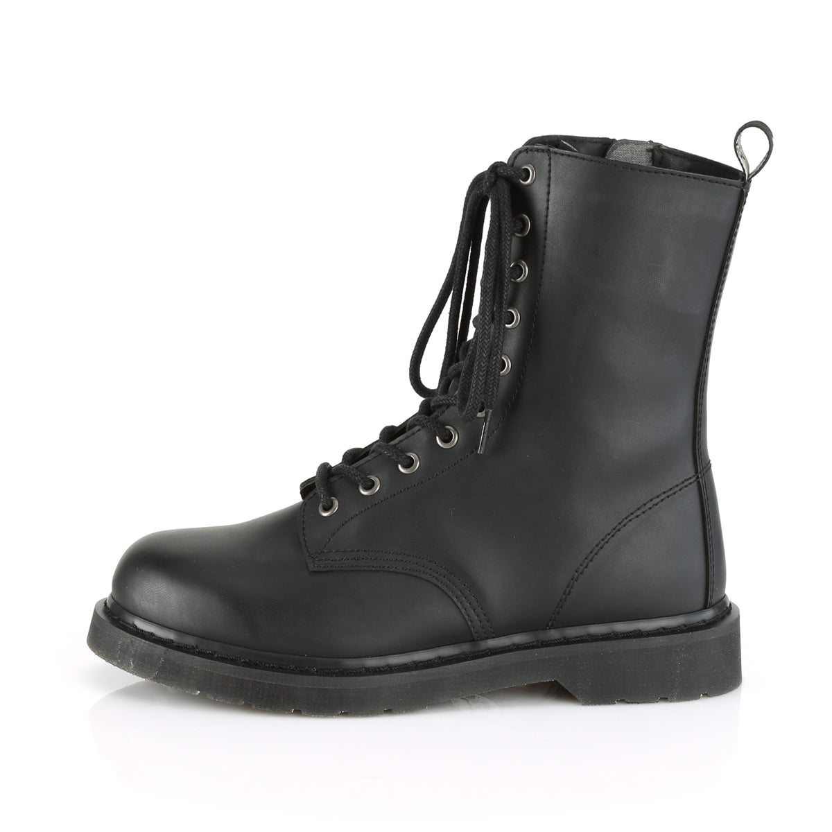 DemoniaCult Bottes pour hommes BOLT-200 Cuir végétalien BLK