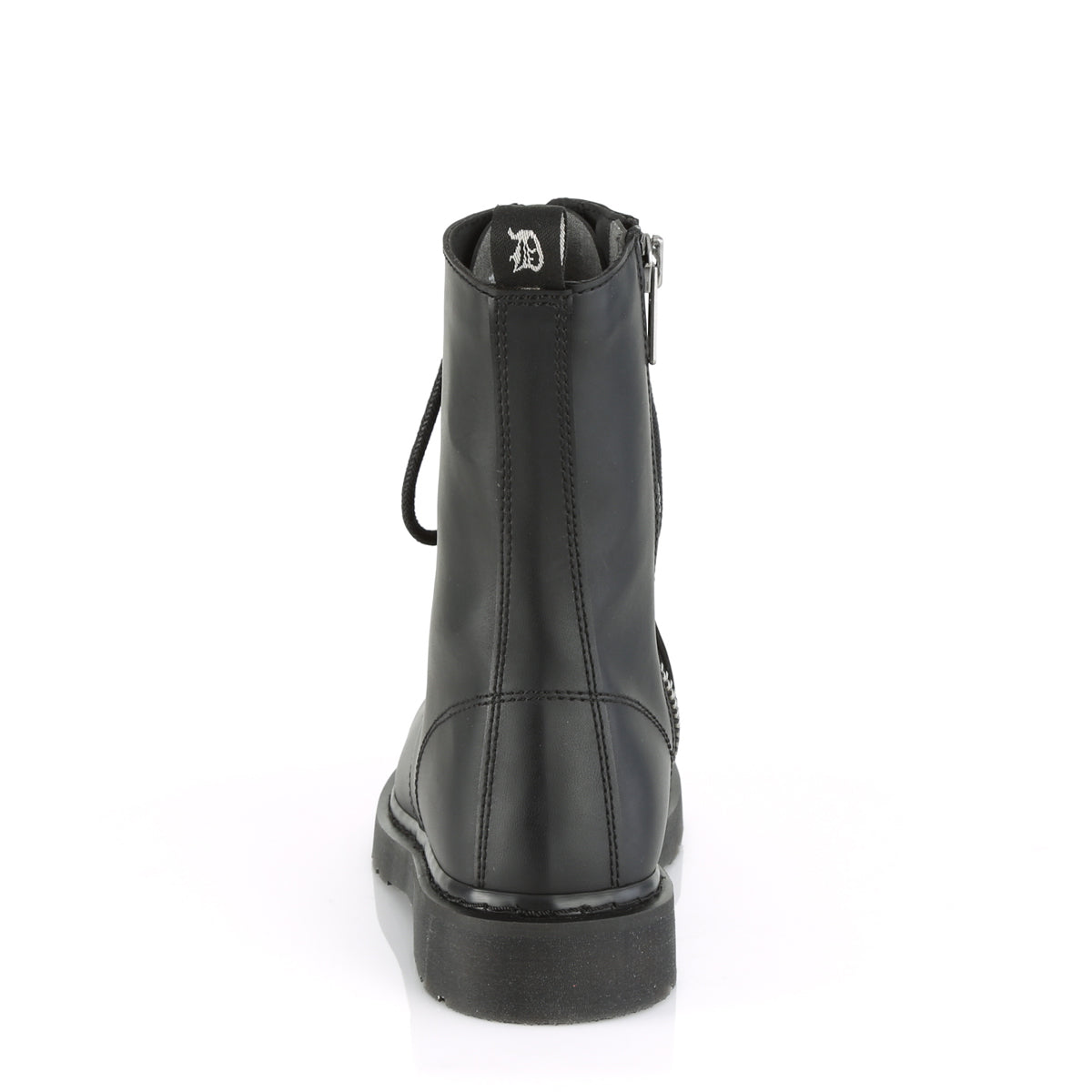 DemoniaCult Bottes pour hommes BOLT-200 Cuir végétalien BLK