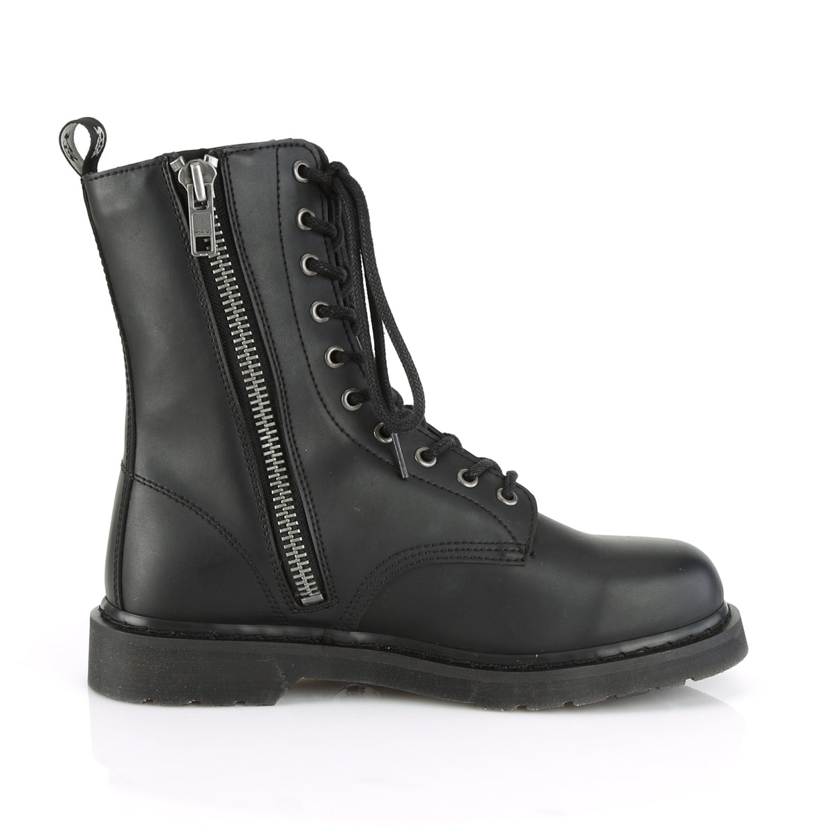 DemoniaCult Bottes pour hommes BOLT-200 Cuir végétalien BLK