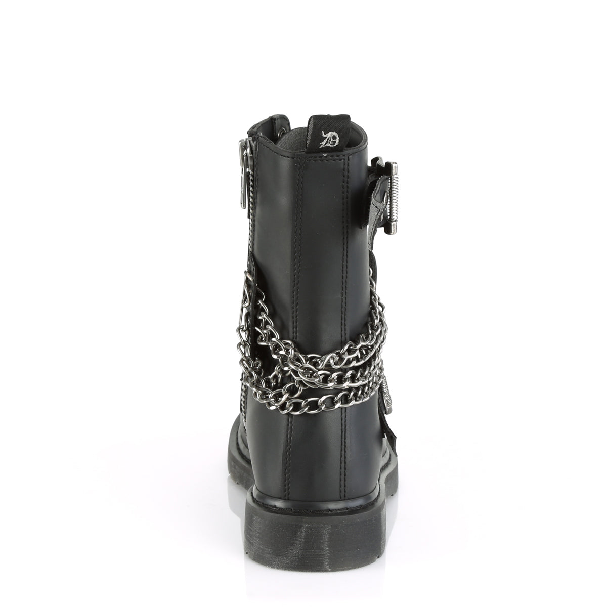 DemoniaCult Bottes pour hommes BOLT-250 Cuir végétalien BLK