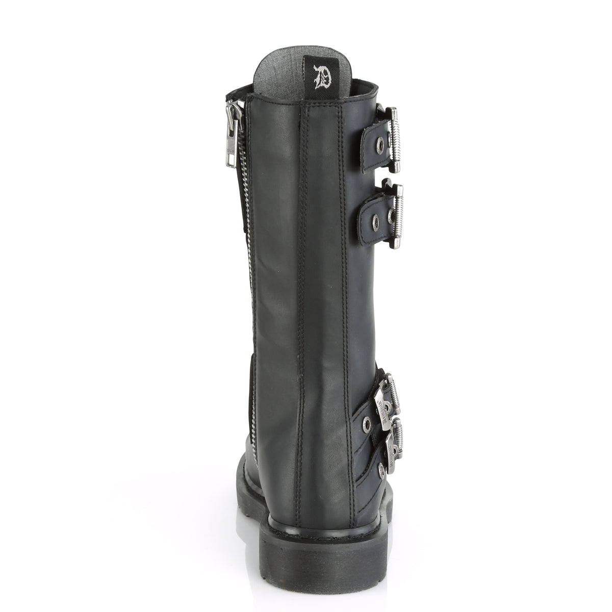DemoniaCult Bottes pour hommes BOLT-345 Cuir végétalien BLK