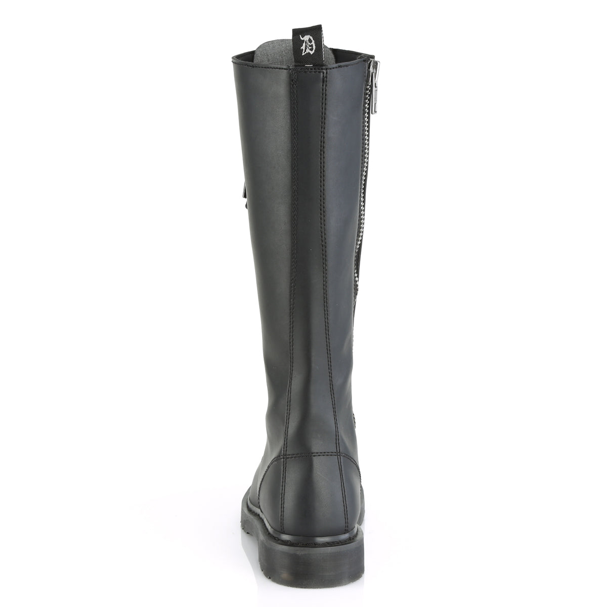 DemoniaCult Bottes pour hommes BOLT-400 Cuir végétalien BLK