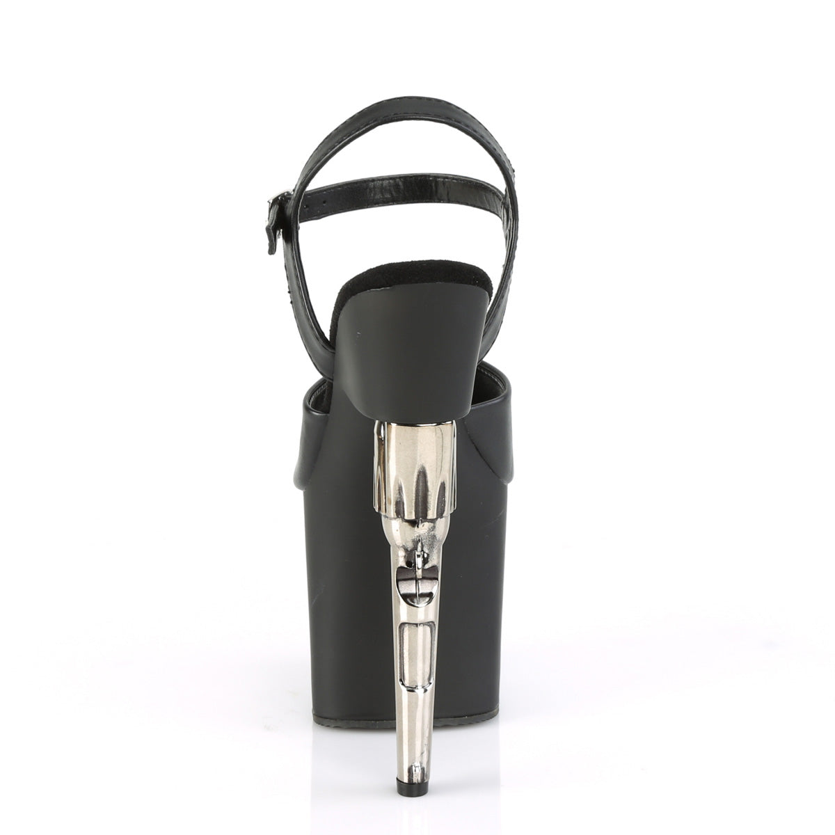 Pleaser Sandales pour femmes BONDGIRL-709 Blk Faux Cuir / Blk Matte
