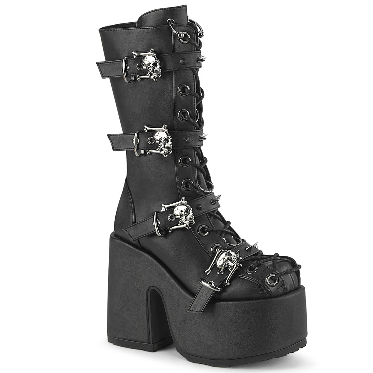 DemoniaCult CAMEL-115 Blk Vegan Leather