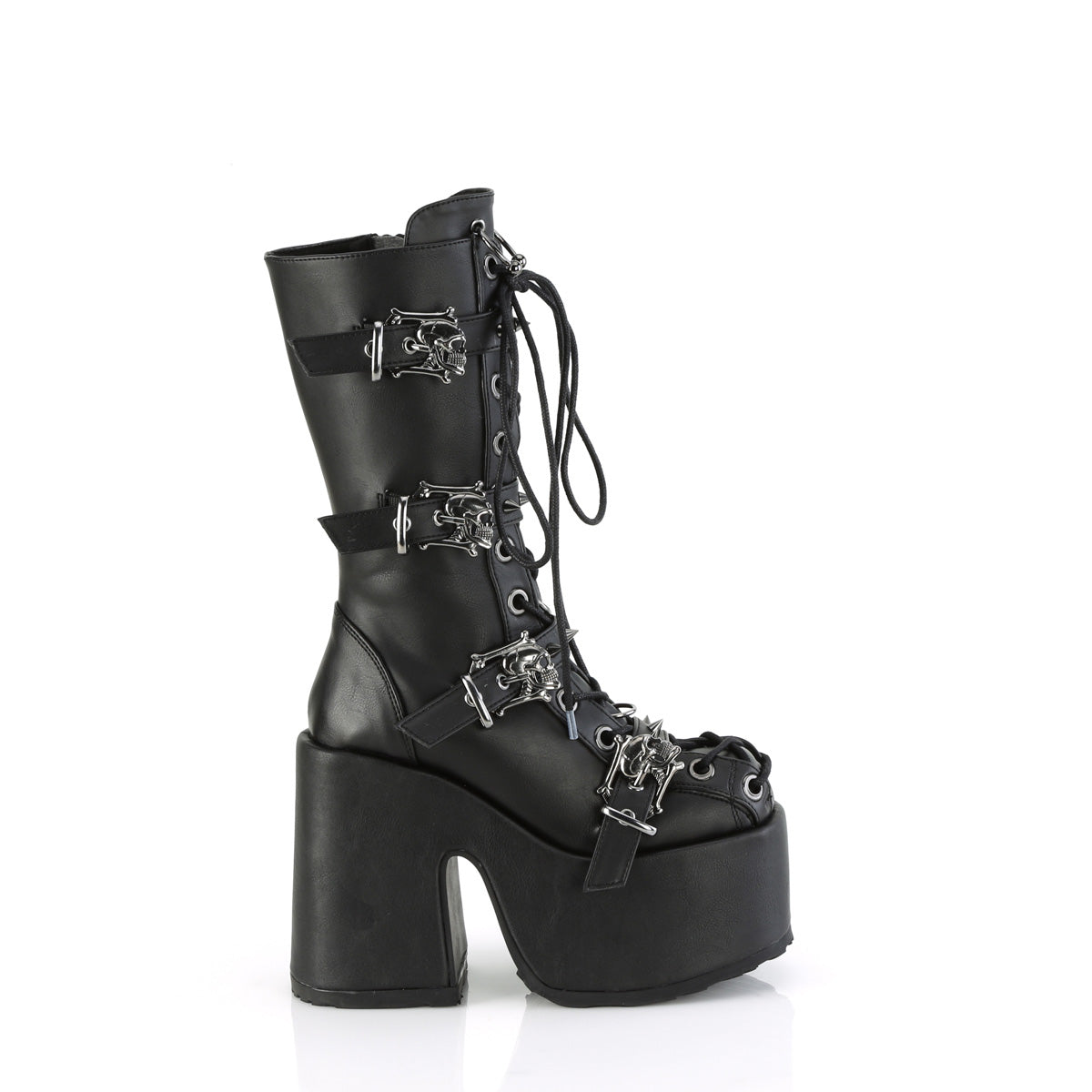 DemoniaCult CAMEL-115 Blk Vegan Leather