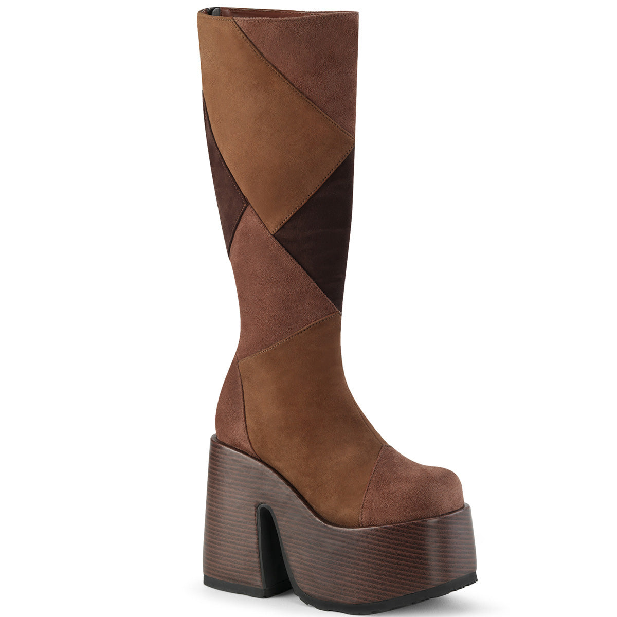 DemoniaCult CAMEL-280 Brown Multi Vegan Suede