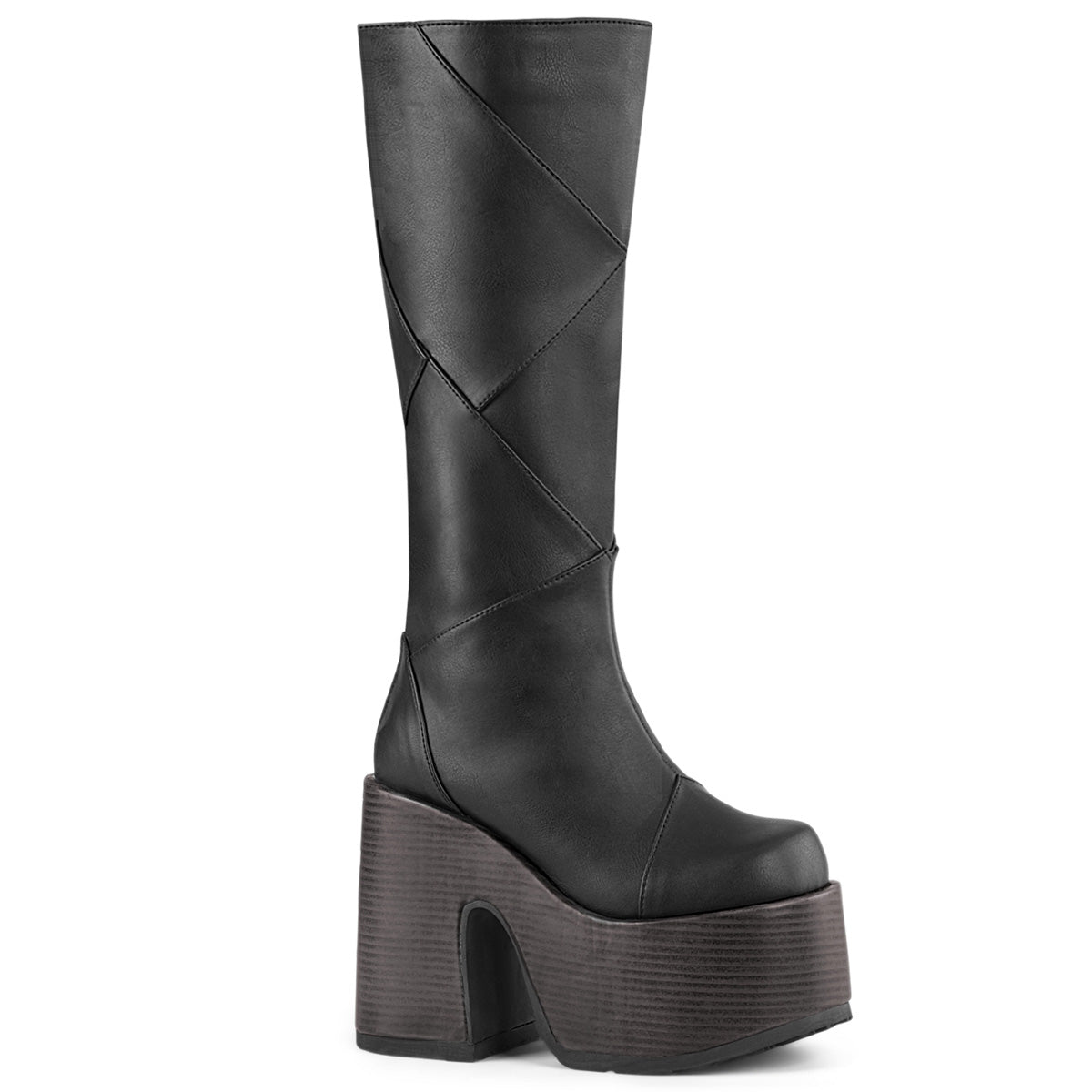 DemoniaCult Boots CAMEL-280 Blk Vegan Leather