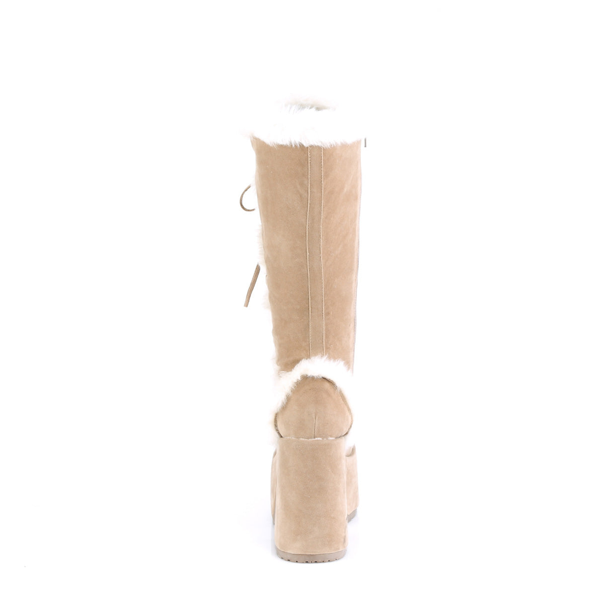 DemoniaCult Bottes Camel-311 Camel Daim végétalien