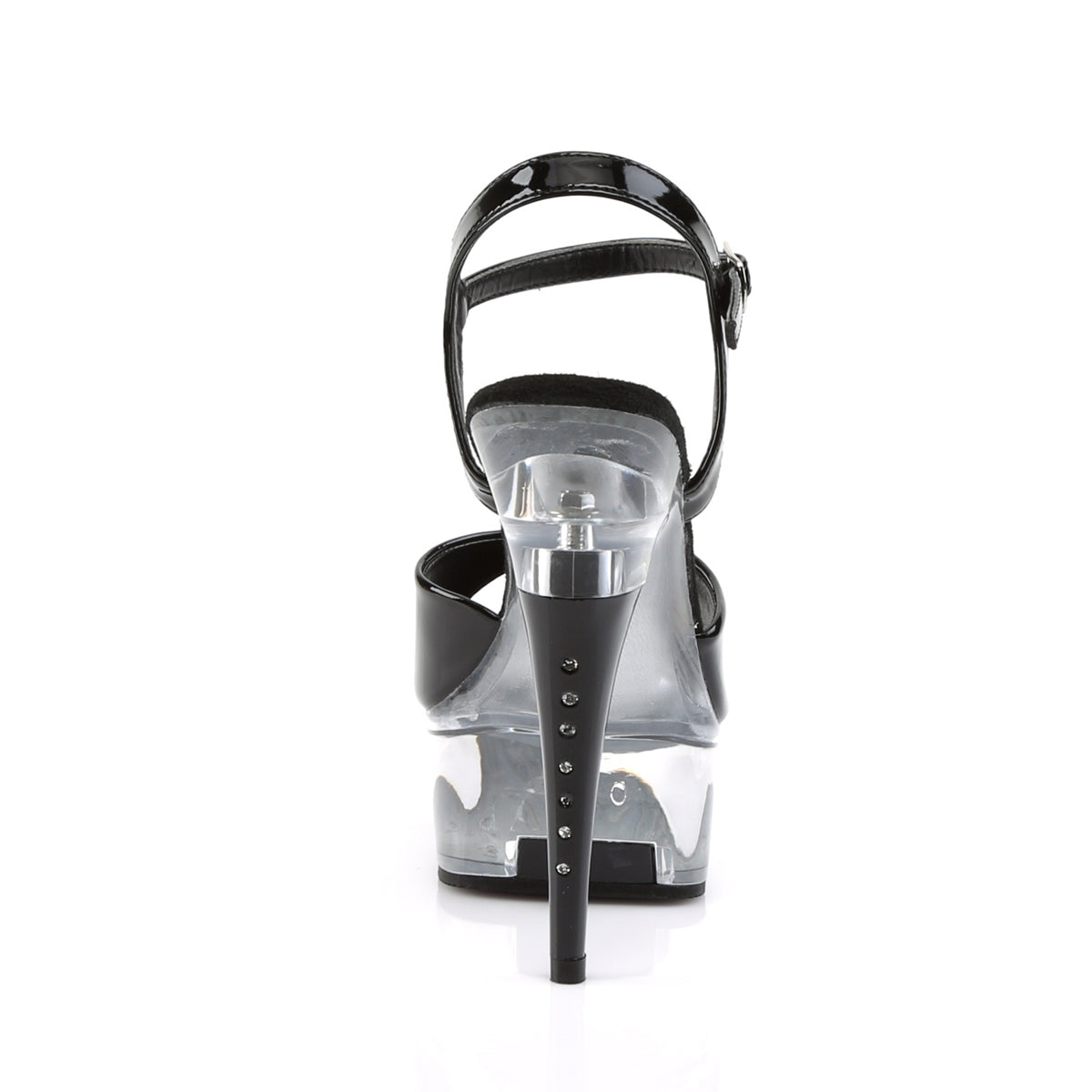 Pleaser Sandales pour femmes CAPTIVA-609 BLK PAT / CLR