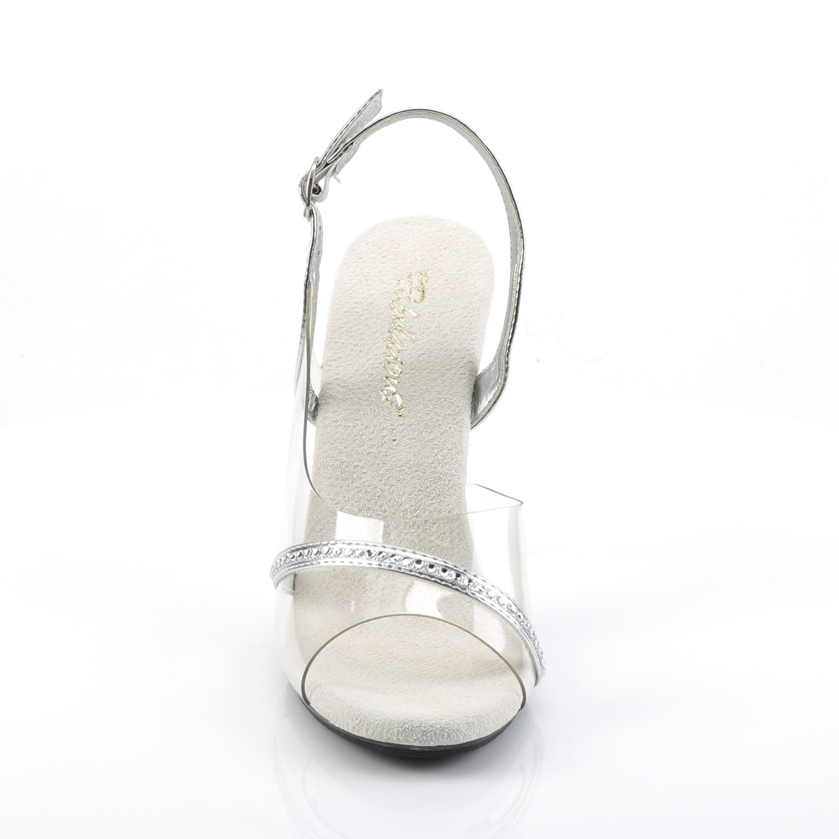 Fabulicious Sandales pour femmes CARESS-456 CLR-SLV Métallique PU / CLR