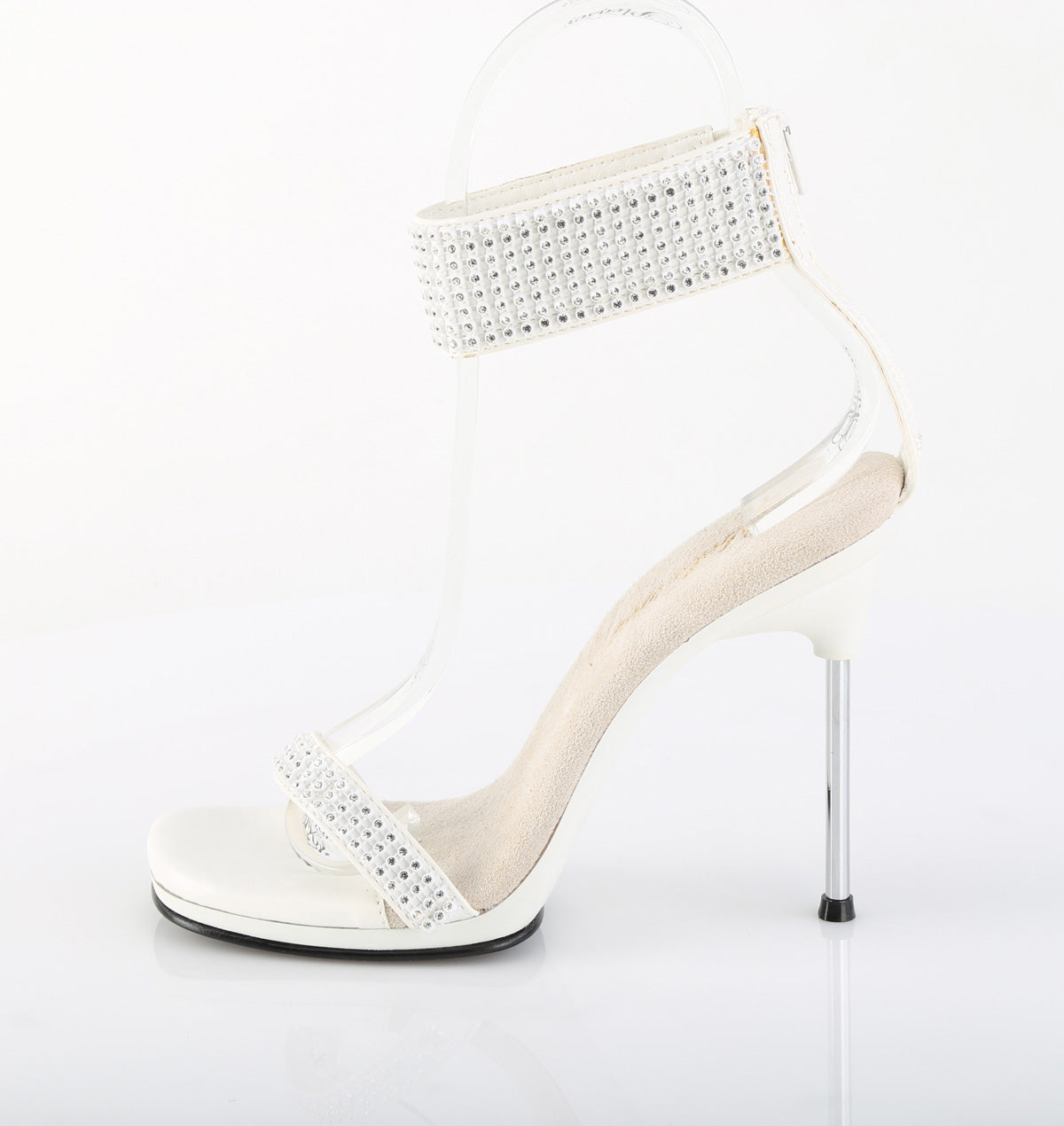 Fabulicious Women's Shoes CHIC-40 Wht Faux Leather-RS/Wht