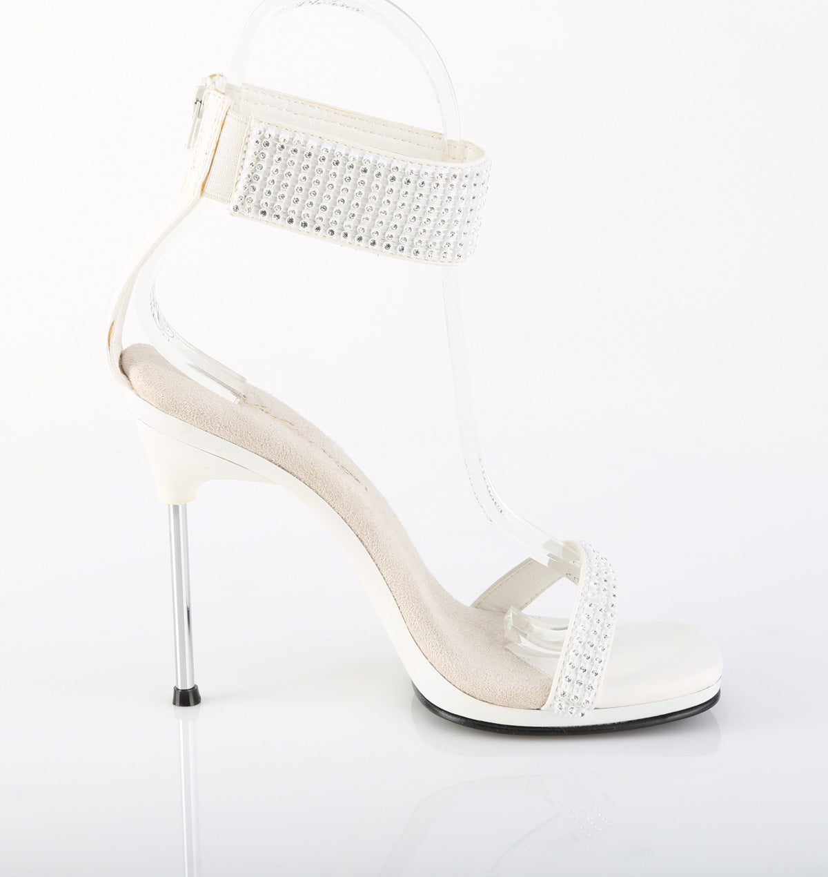 Fabulicious Women's Shoes CHIC-40 Wht Faux Leather-RS/Wht
