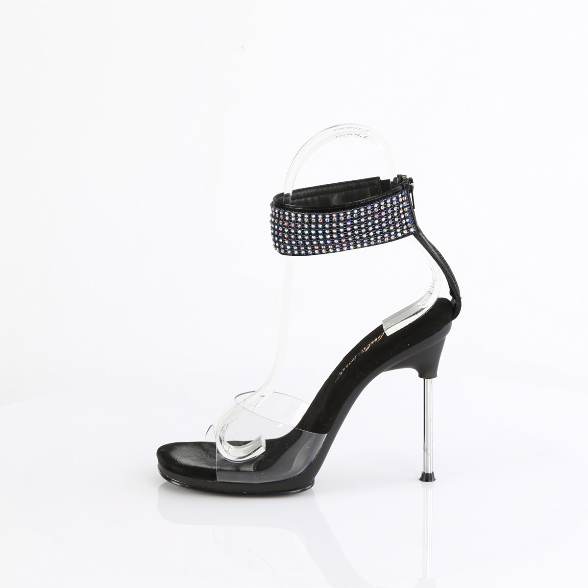 Fabulicious Women's Shoes CHIC-42 Clr-Blk Faux Leather-AB RS/Blk