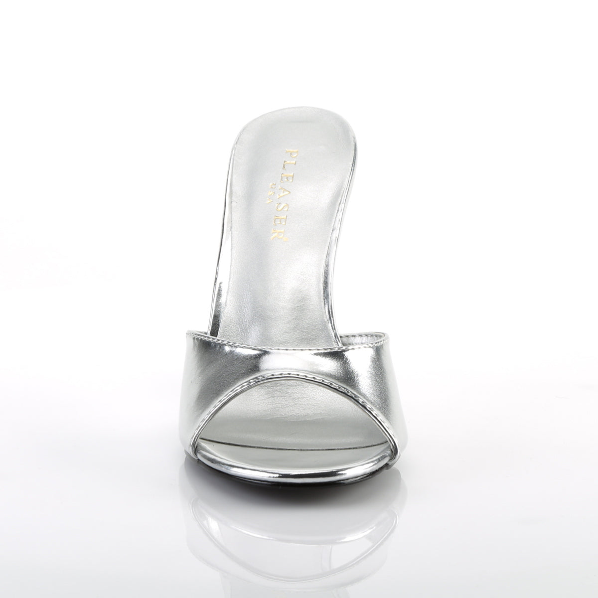 Pleaser Pompes pour femmes CLASSIQUE-01 SLV PU métallique