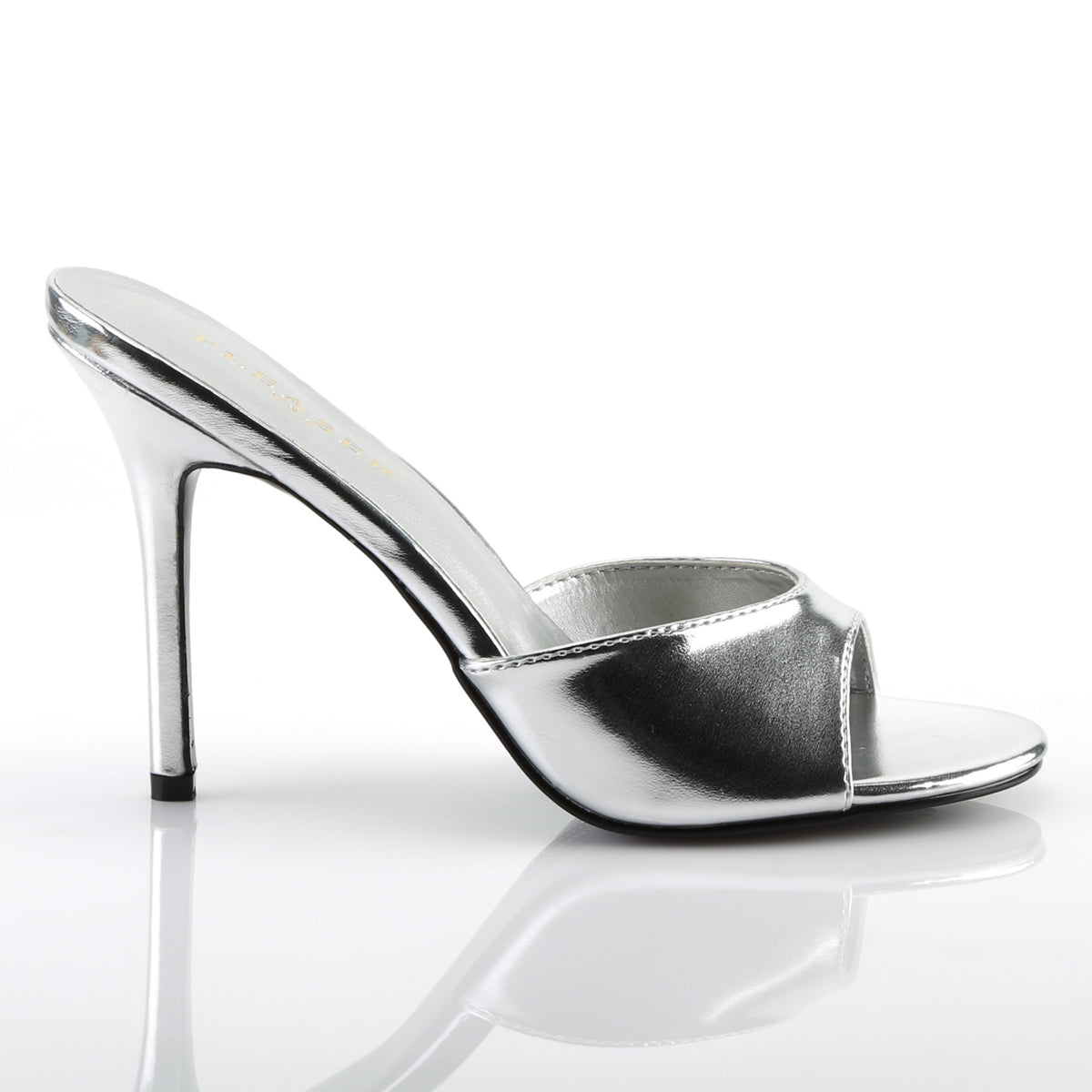 Pleaser Pompes pour femmes CLASSIQUE-01 SLV PU métallique