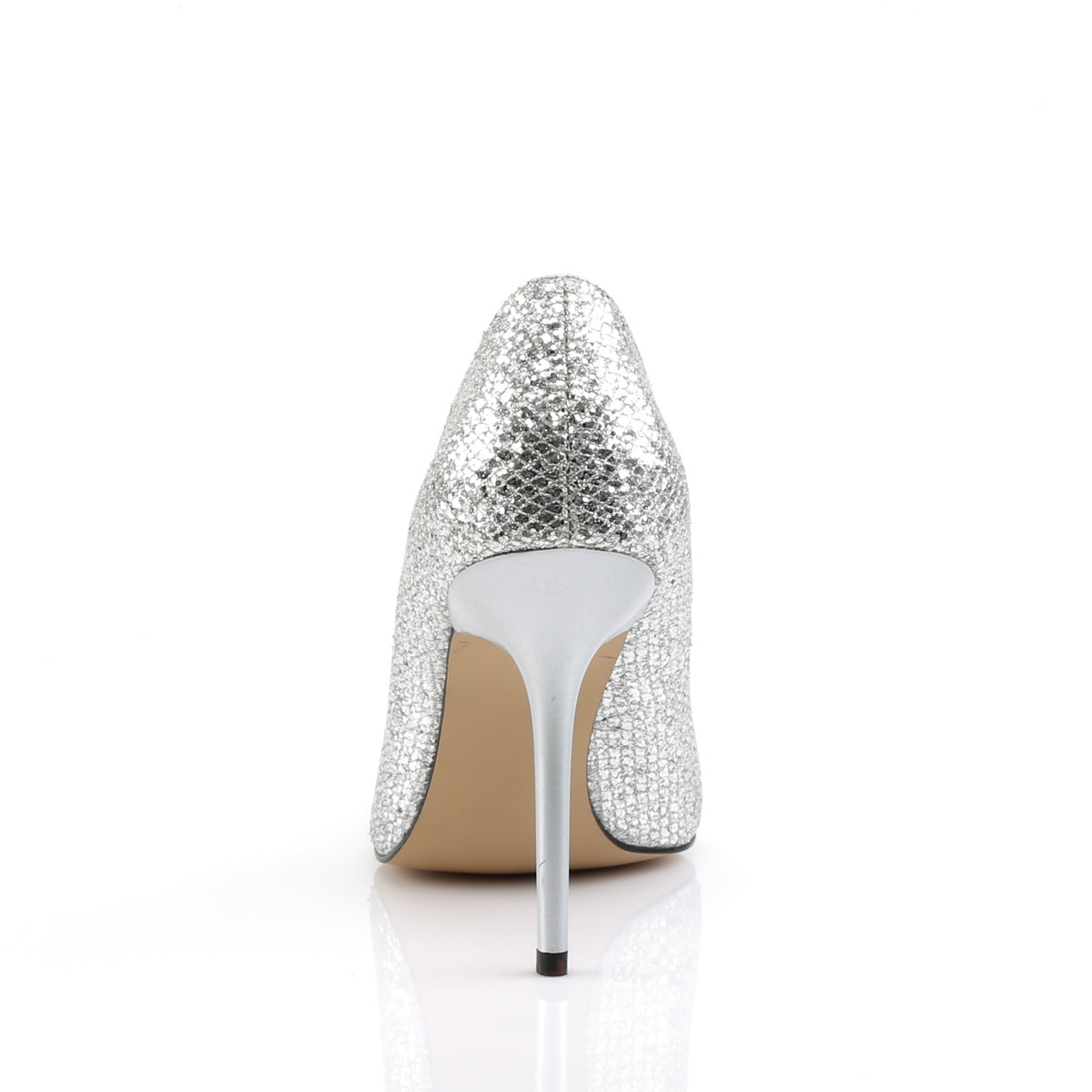 Pleaser Womens Pumps CLASSIQUE-20 Slv Glittery Lame Fabric