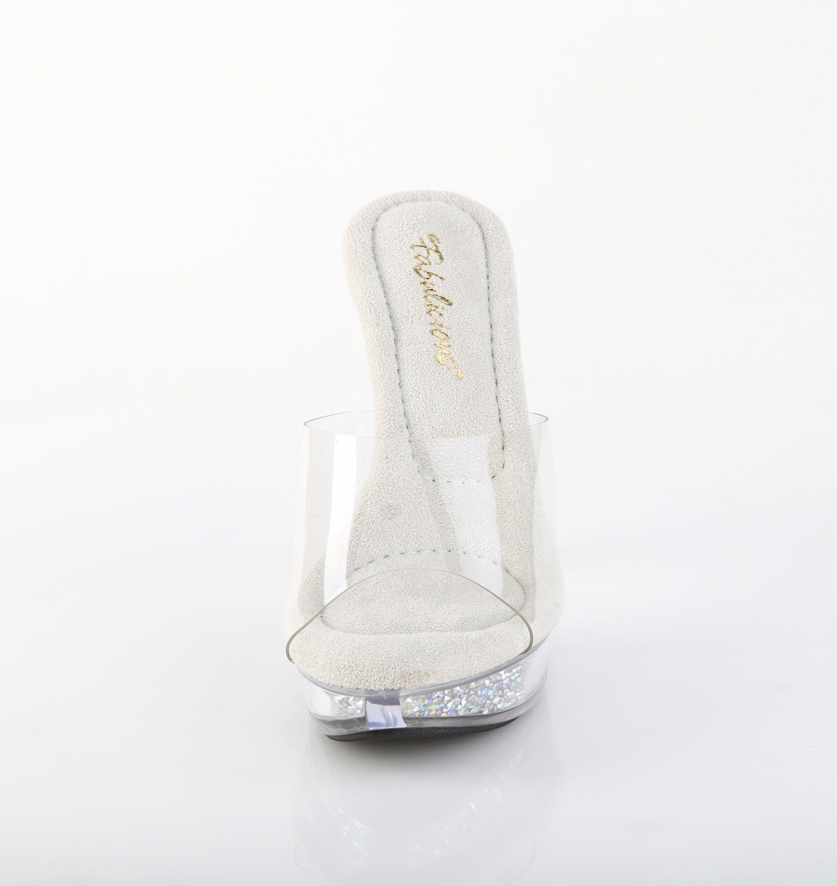 Fabulicious Women's Shoes COCKTAIL-501RSI Clr/Clr-Slv AB RS