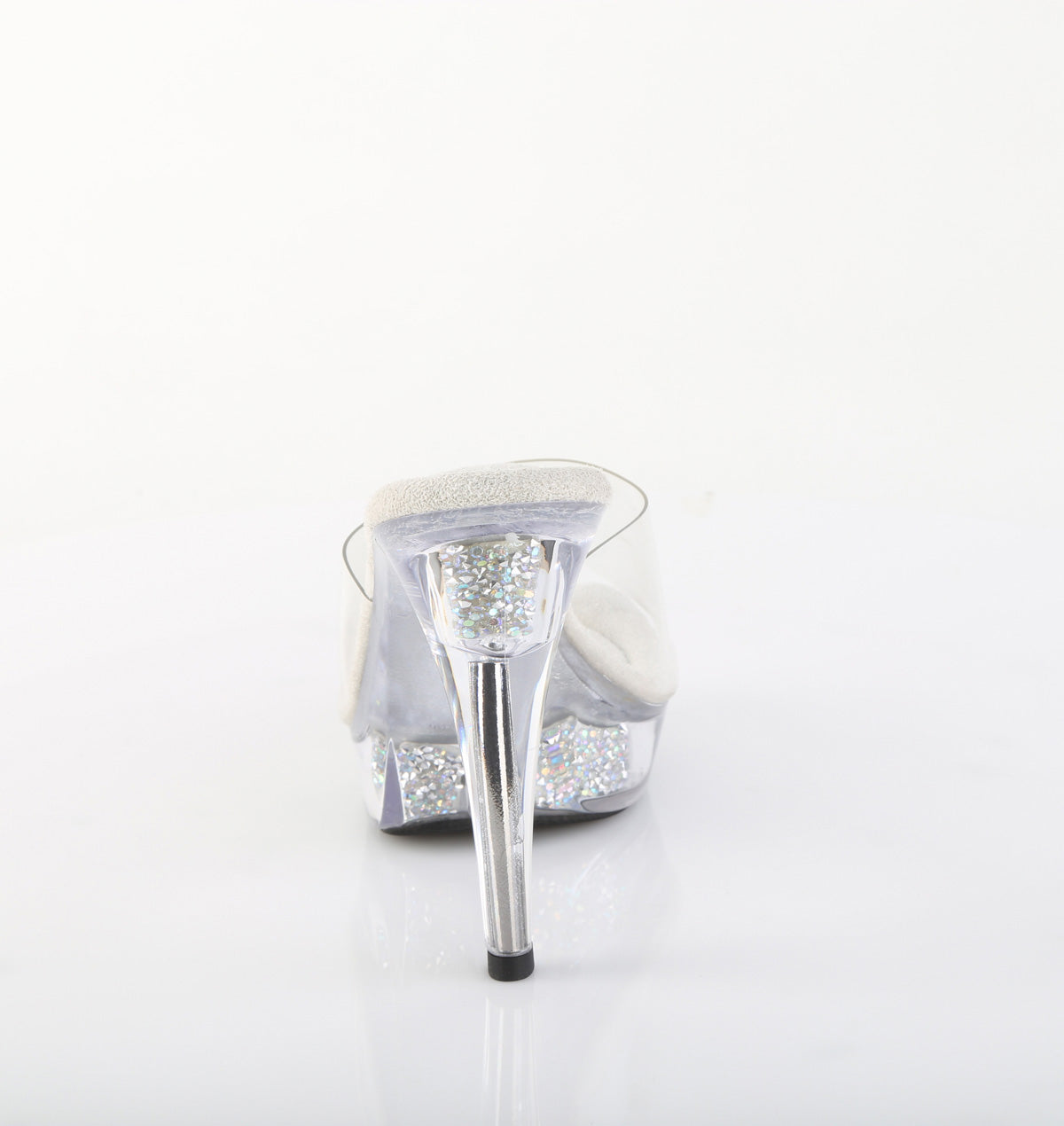 Fabulicious Women's Shoes COCKTAIL-501RSI Clr/Clr-Slv AB RS