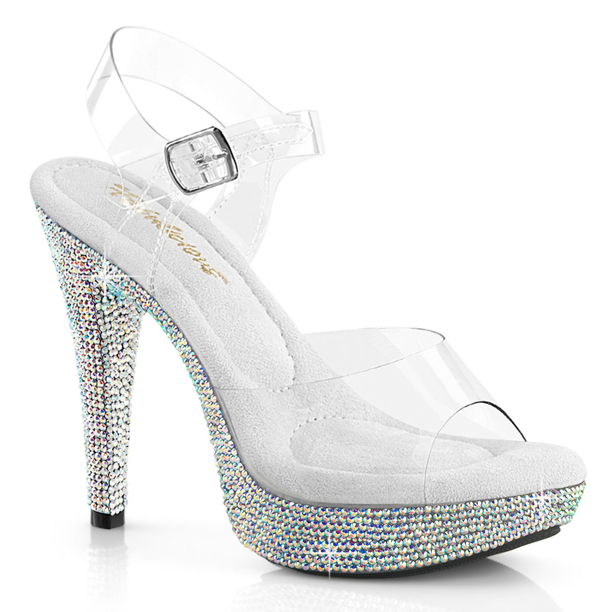 Fabulicious Women's Shoes COCKTAIL-508DM Clr/Slv Multi RS