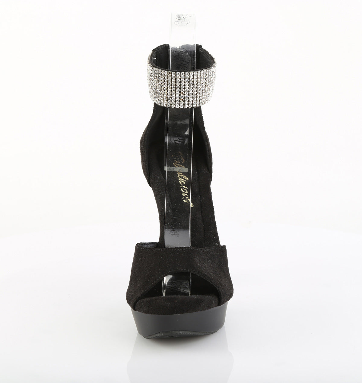 Fabulicious Women's Shoes COCKTAIL-525 Blk Faux Suede/Blk Matte