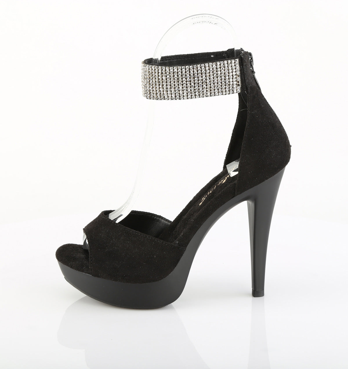 Fabulicious Women's Shoes COCKTAIL-525 Blk Faux Suede/Blk Matte