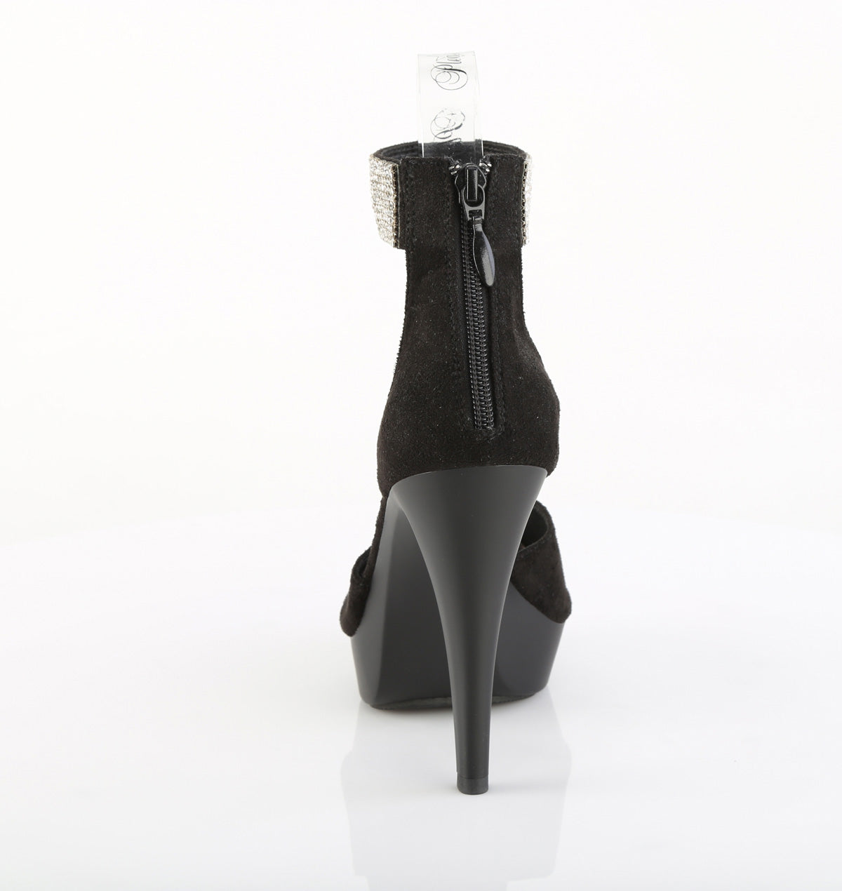 Fabulicious Women's Shoes COCKTAIL-525 Blk Faux Suede/Blk Matte