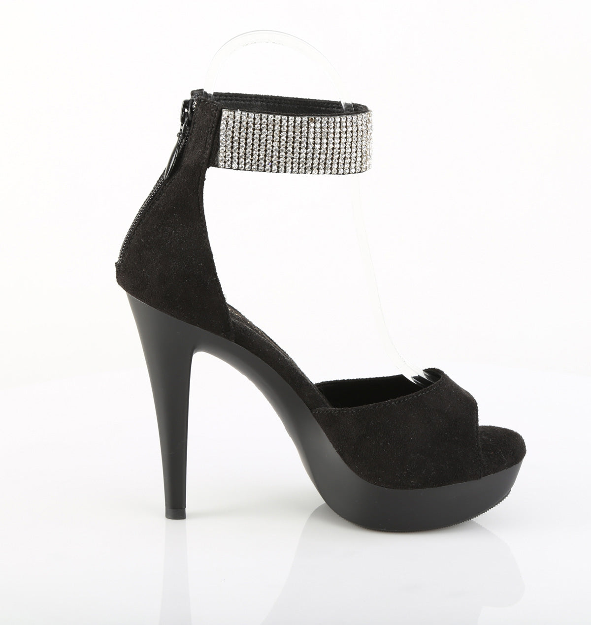 Fabulicious Women's Shoes COCKTAIL-525 Blk Faux Suede/Blk Matte
