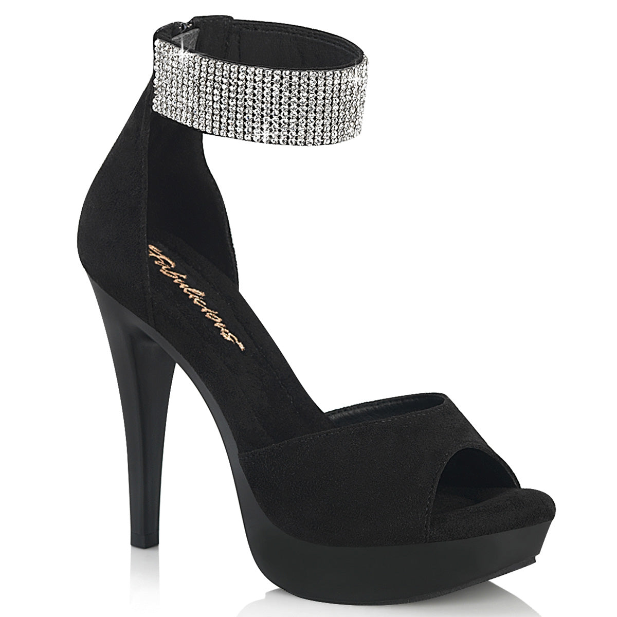 Fabulicious Women's Shoes COCKTAIL-525 Blk Faux Suede/Blk Matte